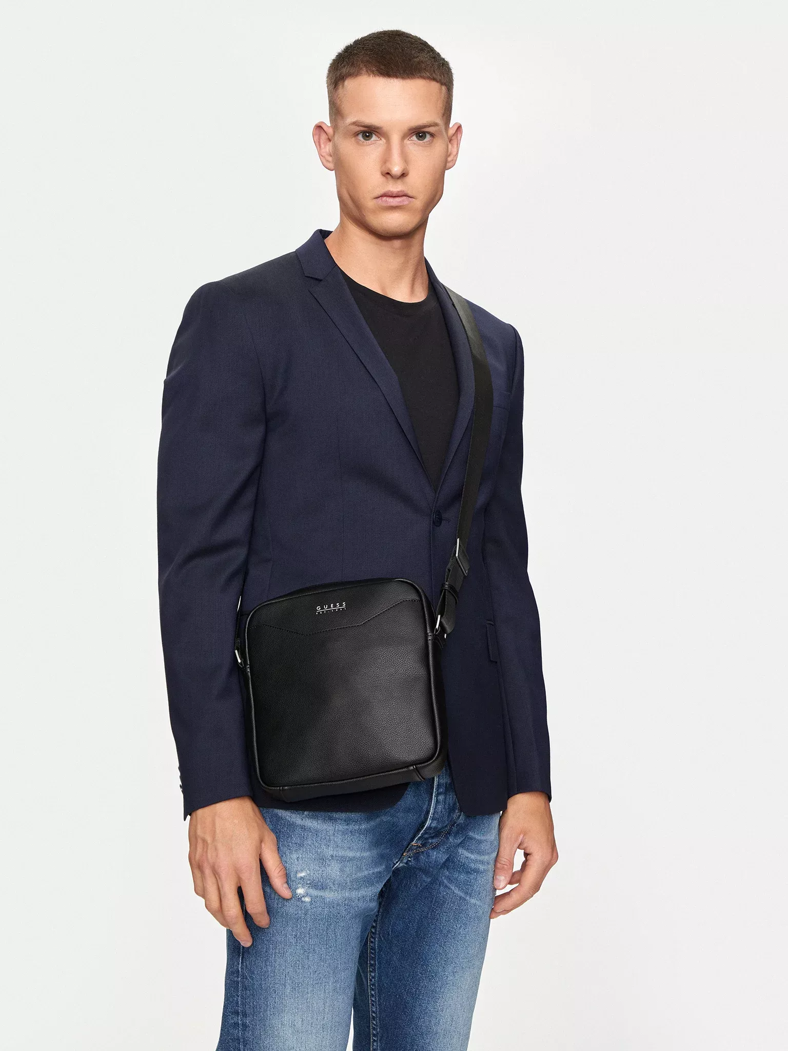 Sacs à bandoulière  Guess jeans HMMETU P4259 BLACK