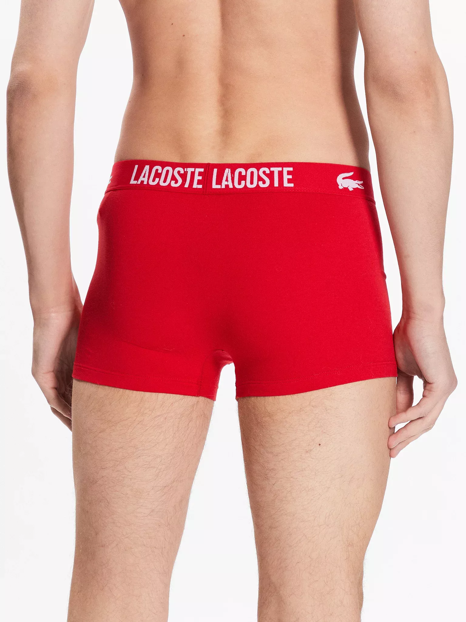 Slips / Boxers  Lacoste 5H3321 TR2 BLACK/RED-WHITE
