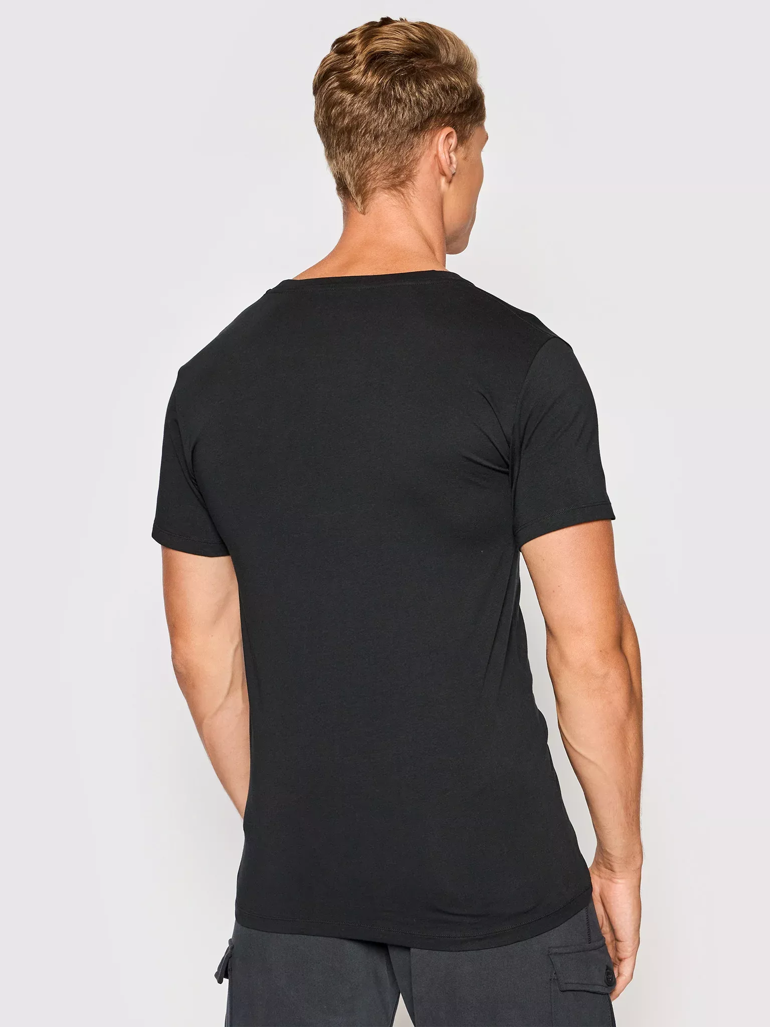 T-S manches courtes  Ralph lauren 714835960 001 2PK POLO BLACK/POLO BLACK