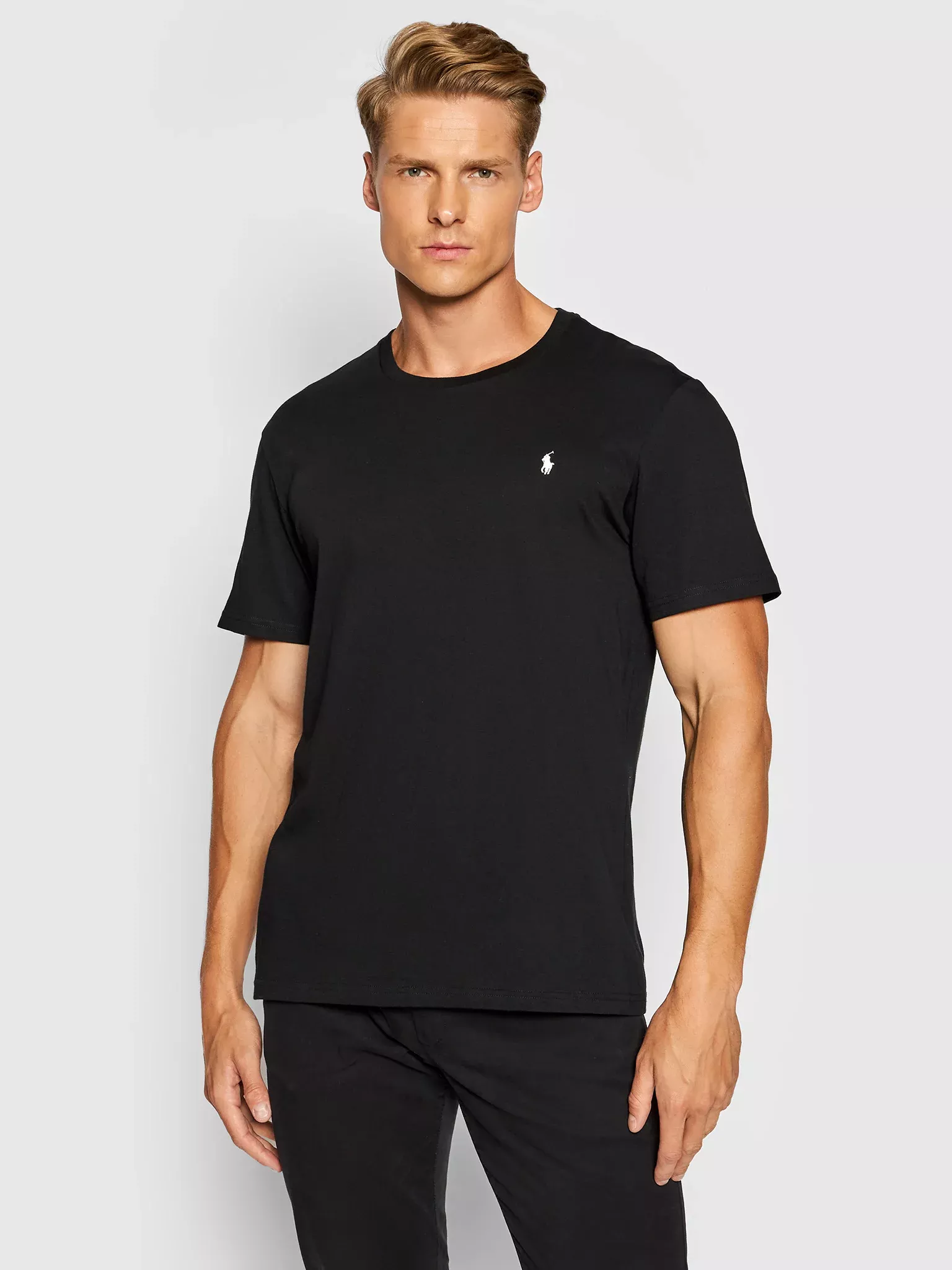 T-S manches courtes  Ralph lauren 714844756 001 Polo Black