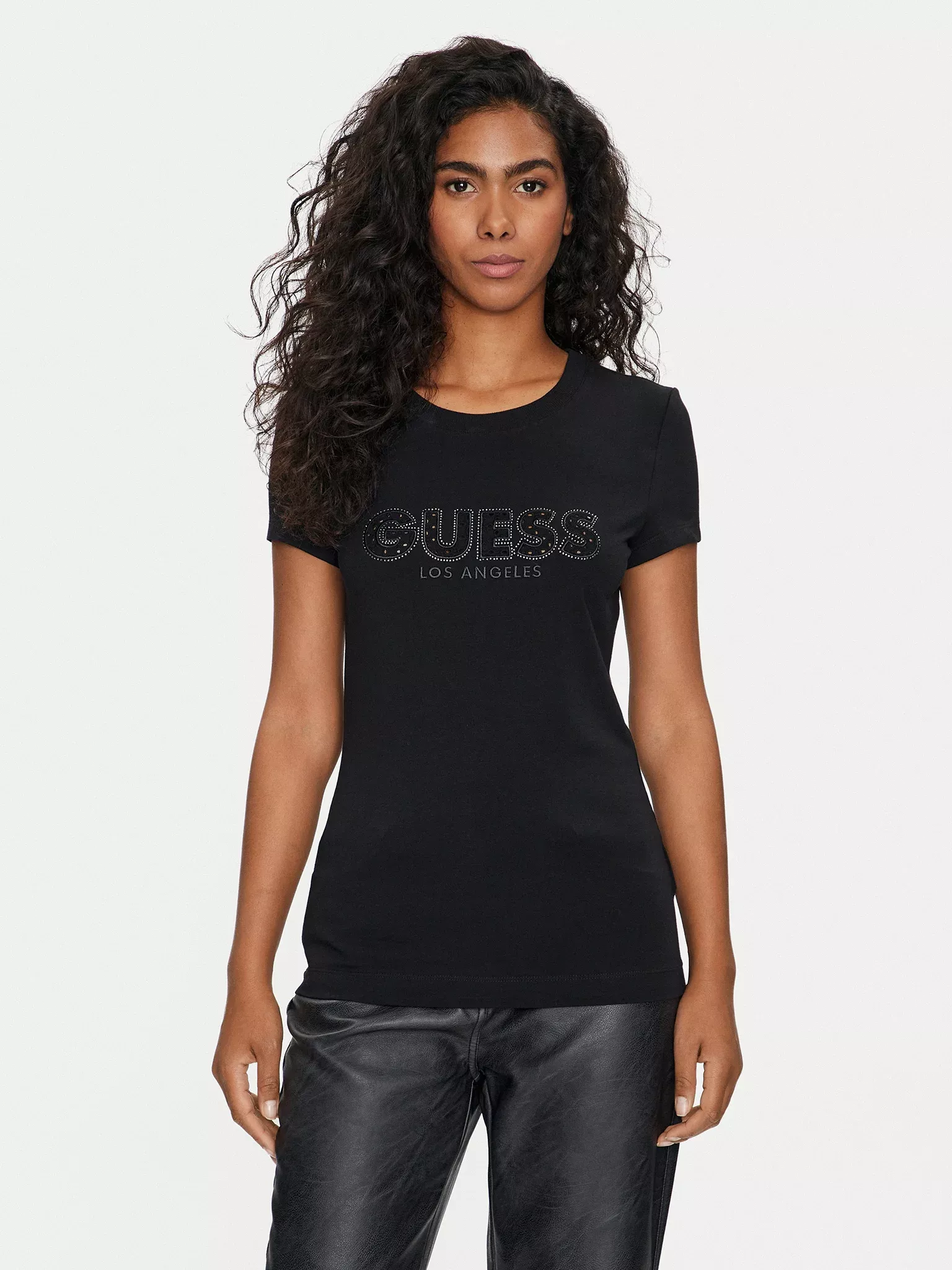 Tee shirt  Guess jeans W4GI14 J1314 JBLK Jet Black A996