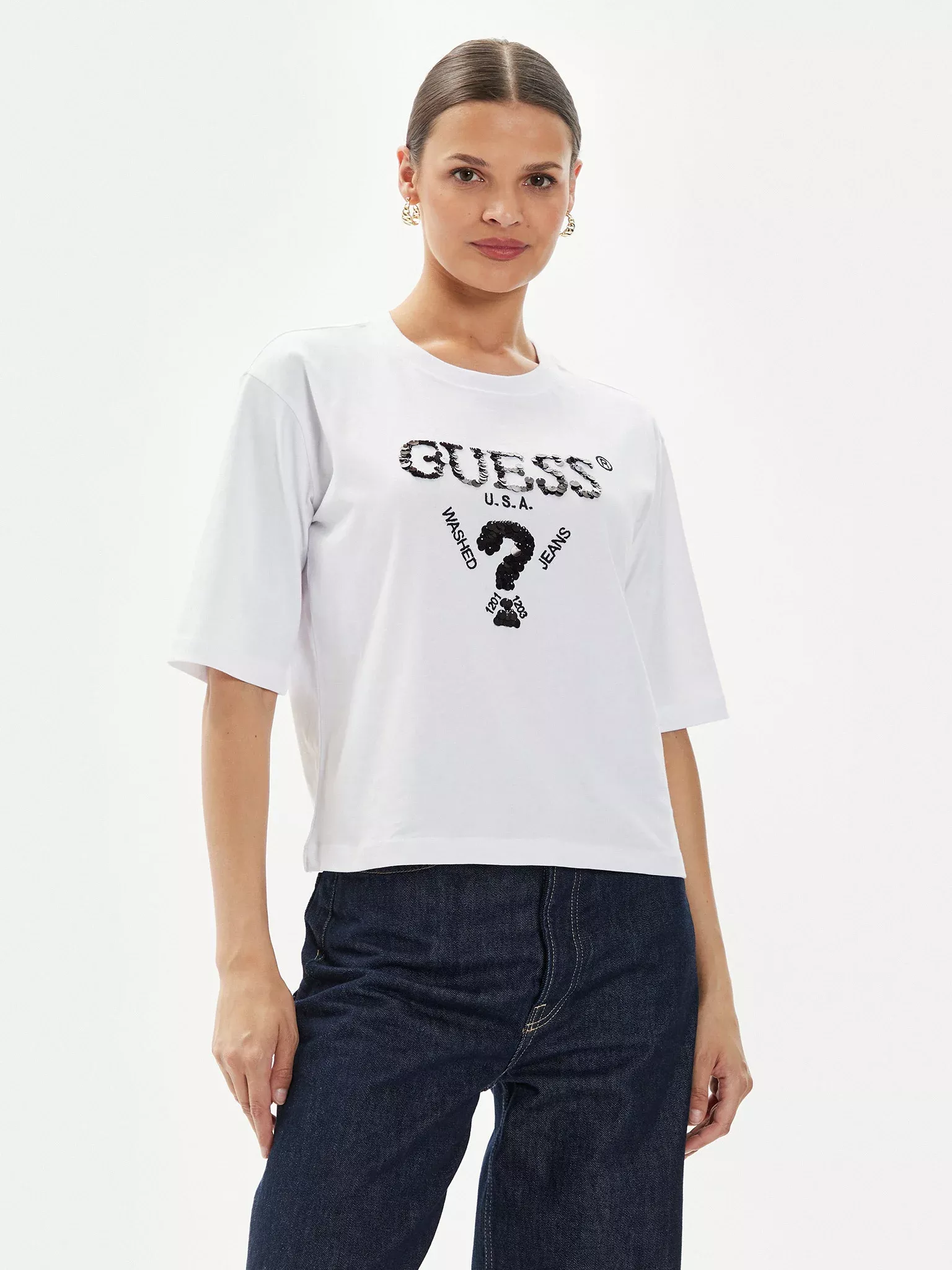 Tee shirt  Guess jeans V4YI06 I3Z14 G011 Pure White