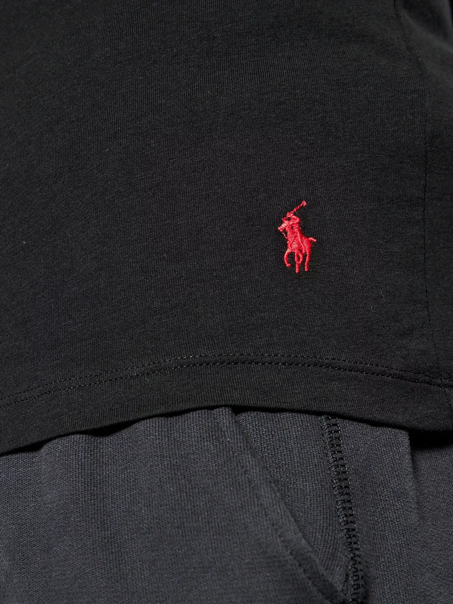 T-S manches courtes  Ralph lauren 714835960 001 2PK POLO BLACK/POLO BLACK