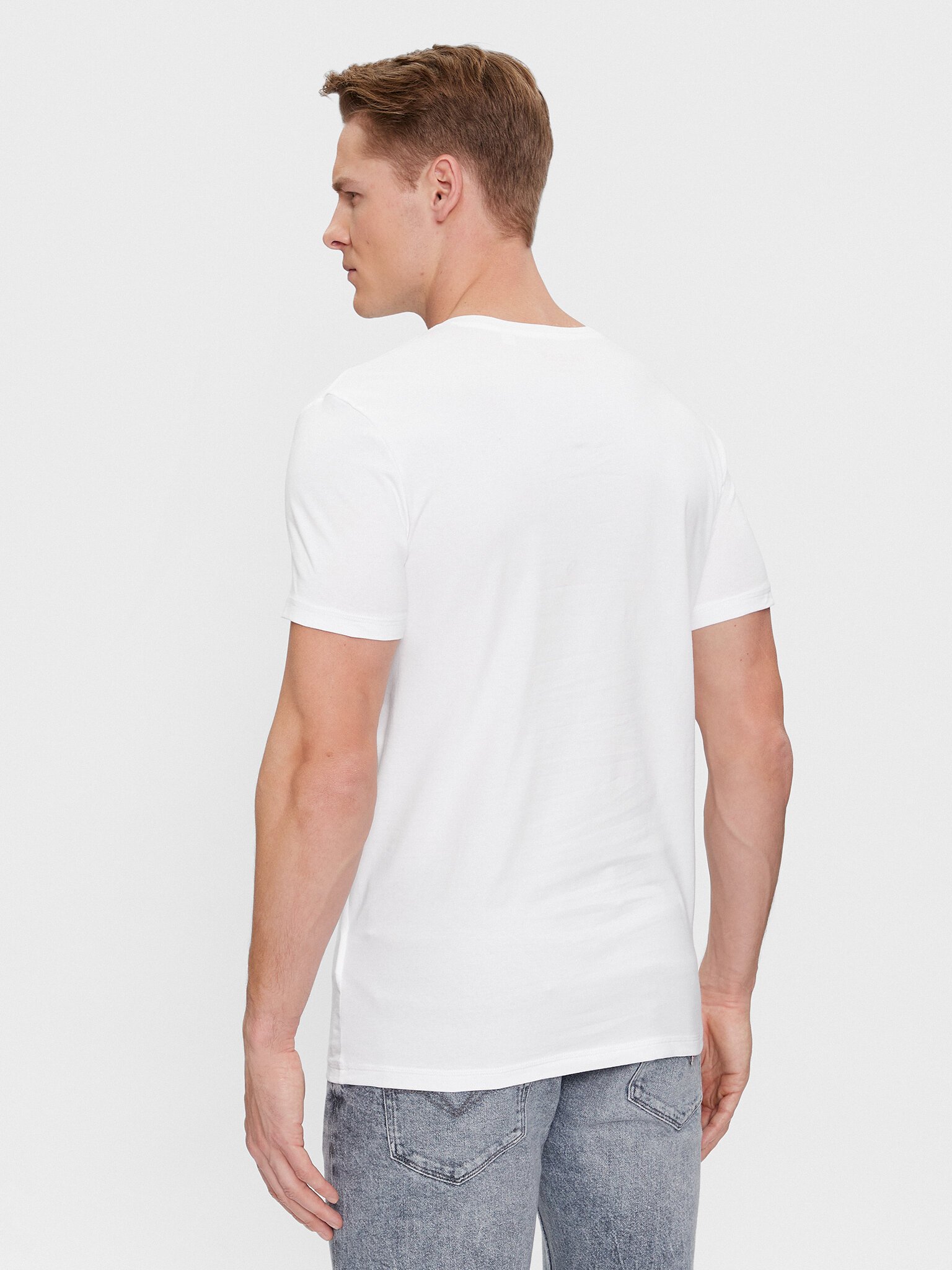 T-S manches courtes  Guess jeans U97G03 KCD31 A009 OPTIC WHITE