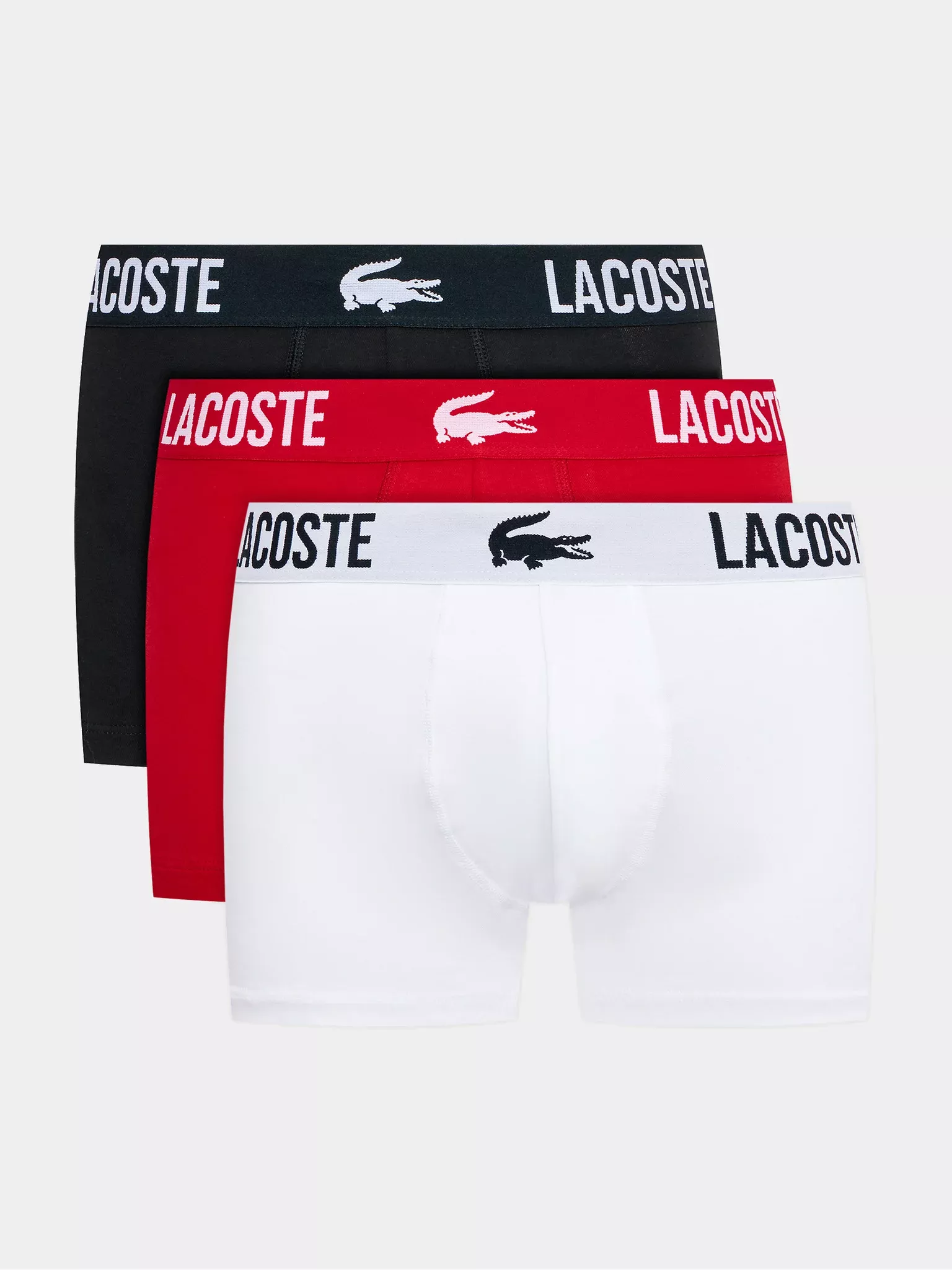 Slips / Boxers  Lacoste 5H3321 TR2 BLACK/RED-WHITE