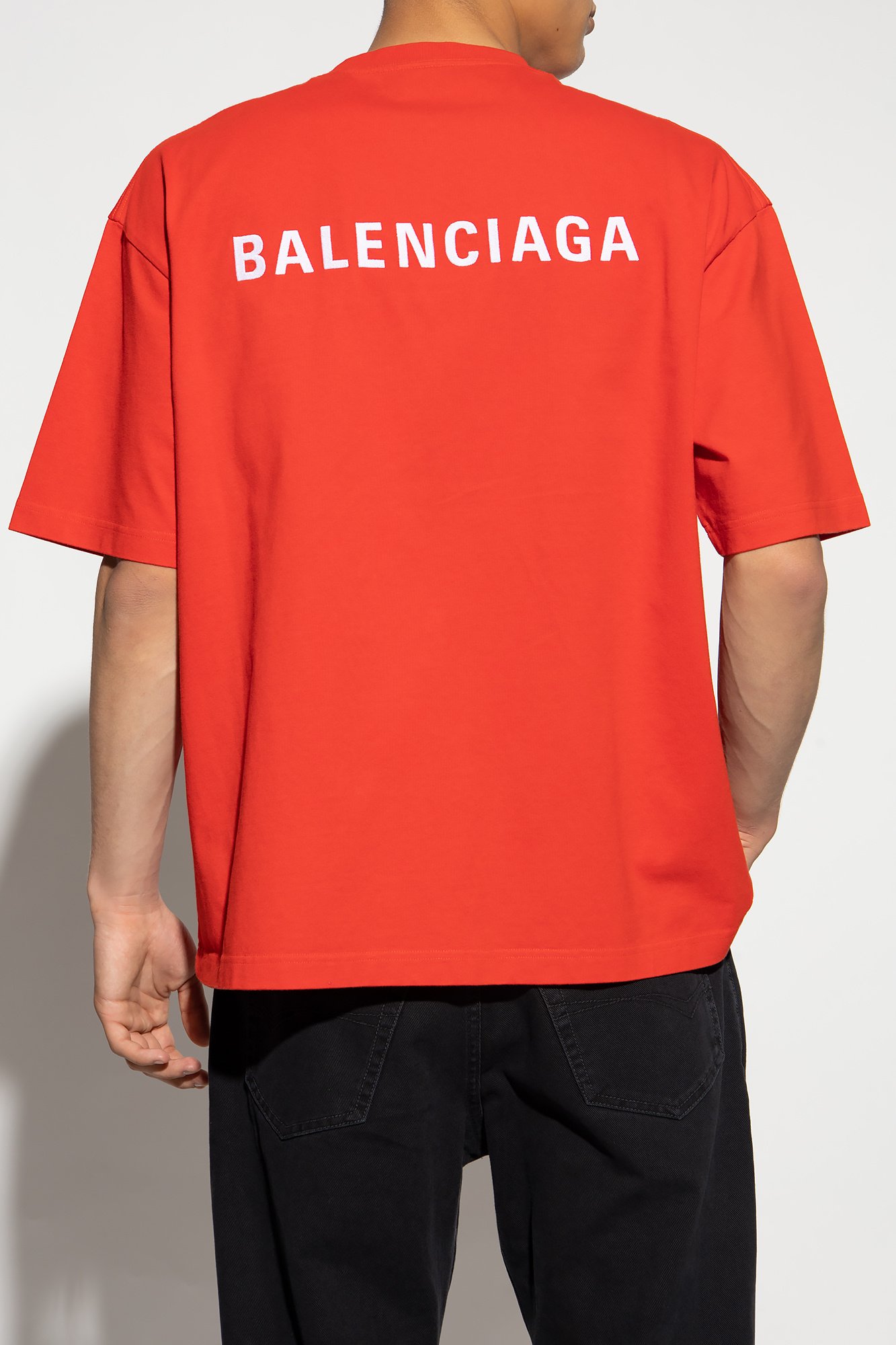 T-S manches courtes  Balenciaga 612966 TMVF4 3168 ROUGE