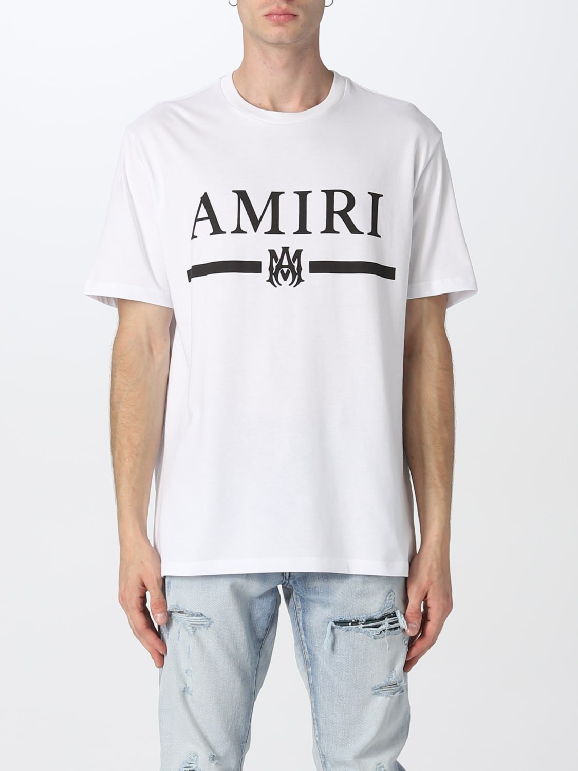 T-S manches courtes  AMIRI SS22MJL004 100 WHITE