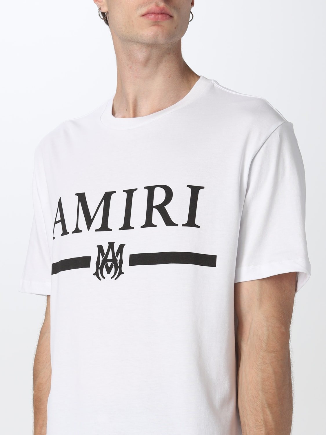 T-S manches courtes  AMIRI SS22MJL004 100 WHITE