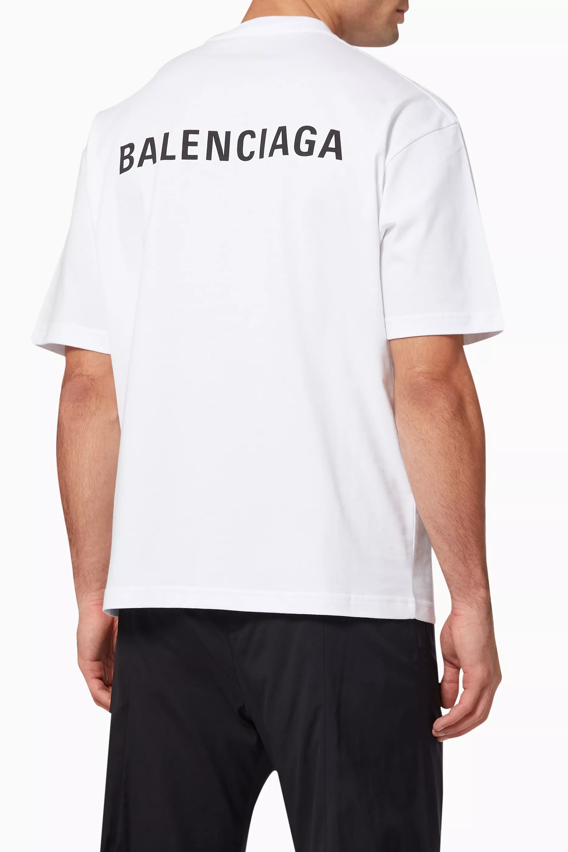 T-S manches courtes  Balenciaga 612966 TIVG5 9040 BLANC