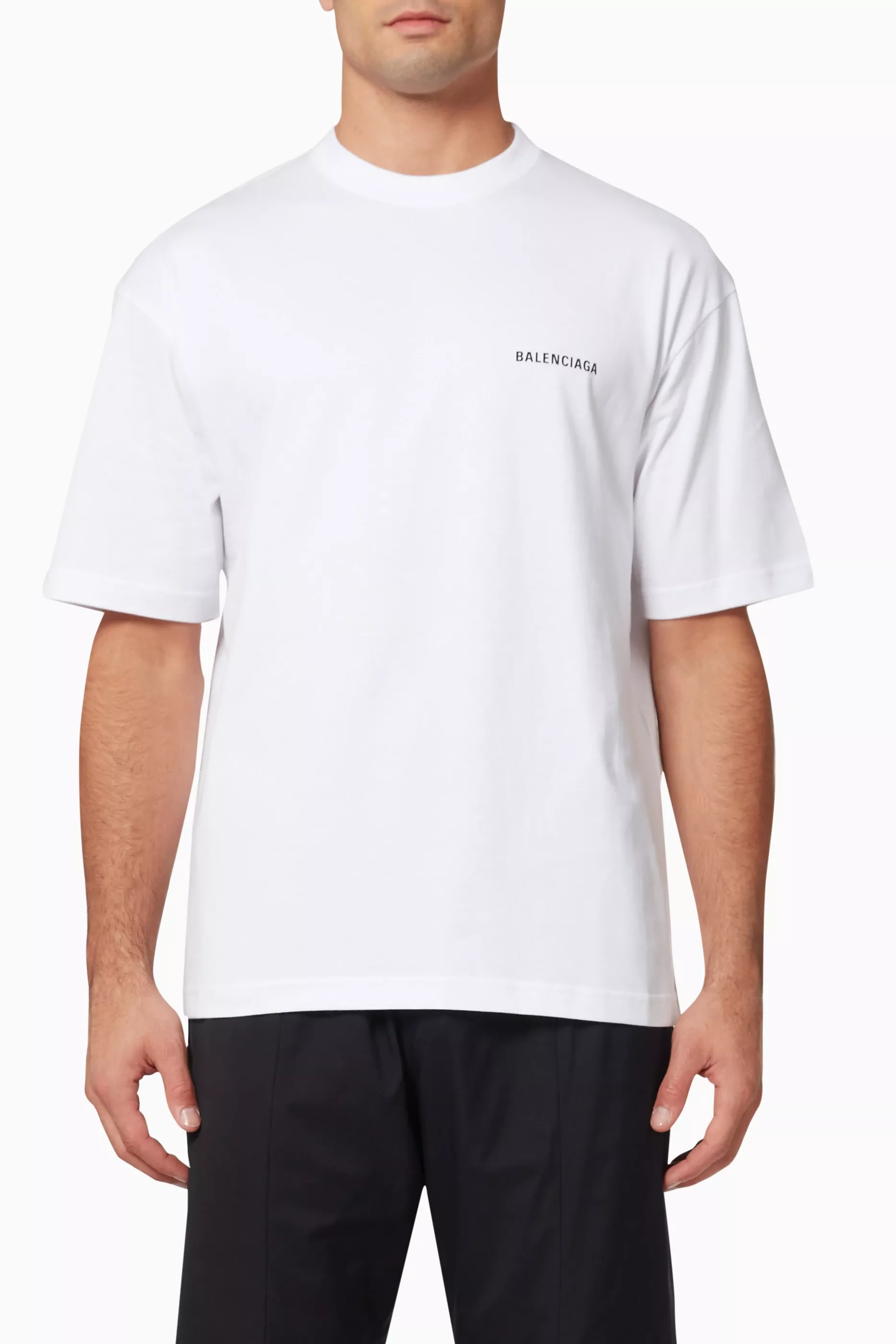 T-S manches courtes  Balenciaga 612966 TIVG5 9040 BLANC
