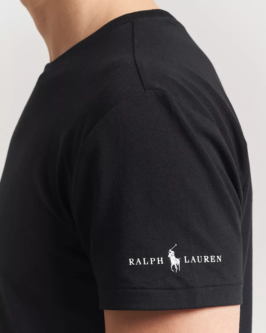 T-S manches courtes  Ralph lauren 714965508 001 3PK BLACK/BLACK/BLACK