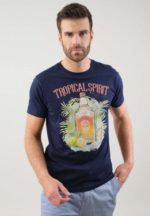 T-S manches courtes  Deeluxe SPIRIT NAVY