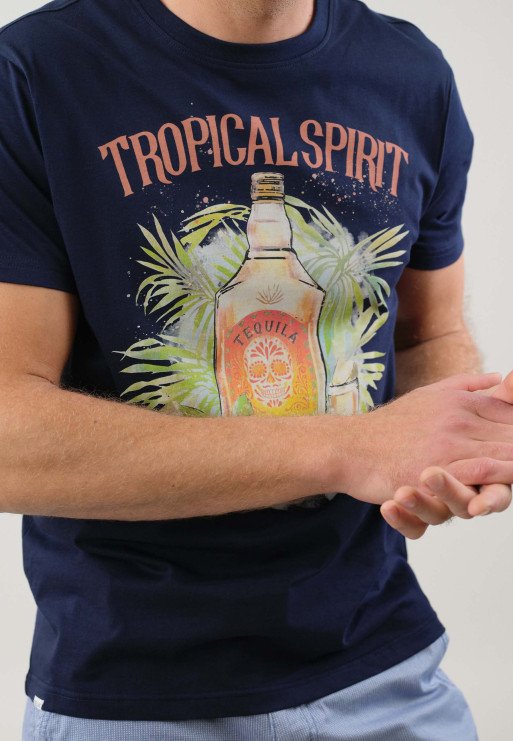 T-S manches courtes  Deeluxe SPIRIT NAVY