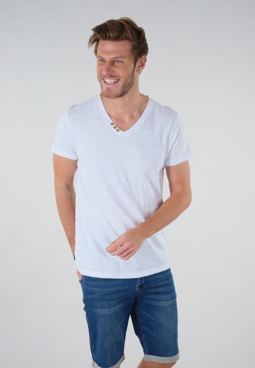 T-S manches courtes  Deeluxe MENPHIS WHITE