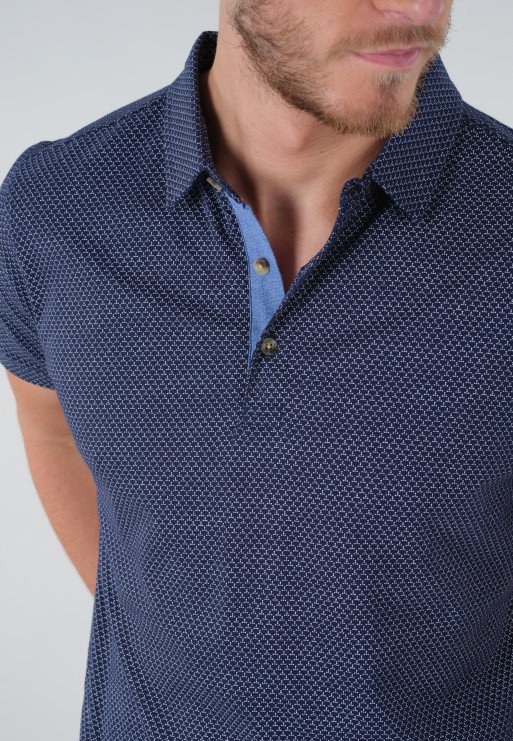 Polos manches courtes  Deeluxe RAINLESO NAVY