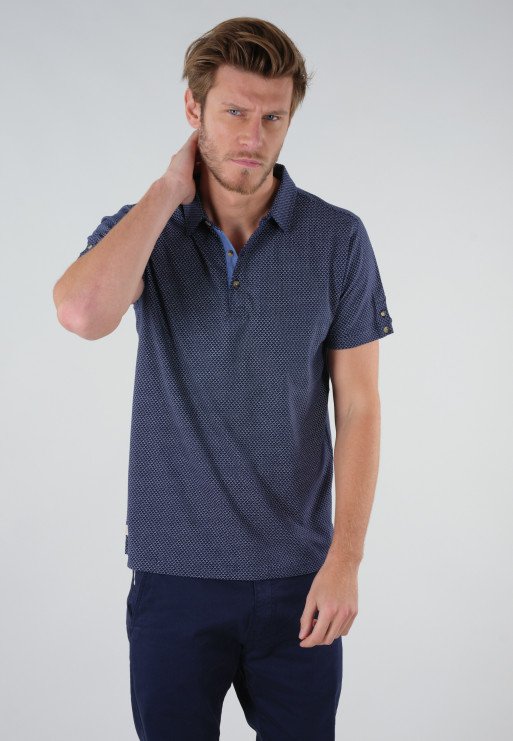 Polos manches courtes  Deeluxe RAINLESO NAVY