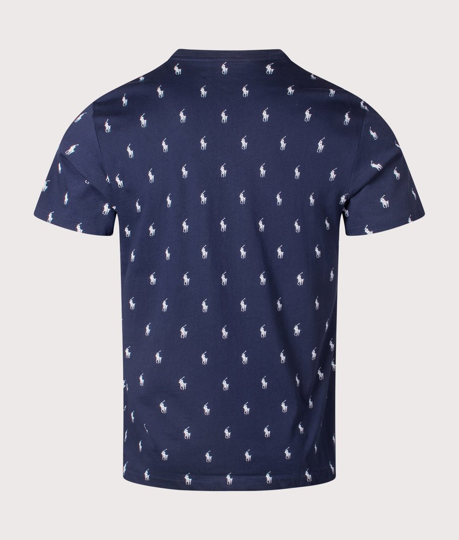 T-S manches courtes  Ralph lauren 714899612 006 CRUISE NAVY AOPP