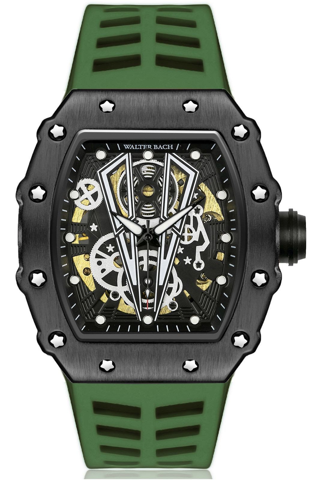 Montres  Walter bach WDK-X002 Black/Black/Green