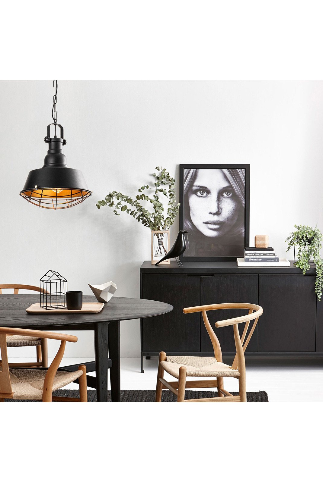 Lustres et suspensions  Opviq 892OPV1466 Black / Gold