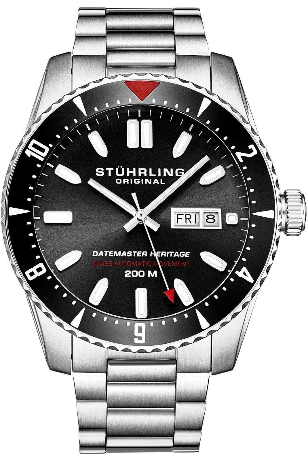 Montres  STUHRLING 1004.01  Silver - Black - Silver