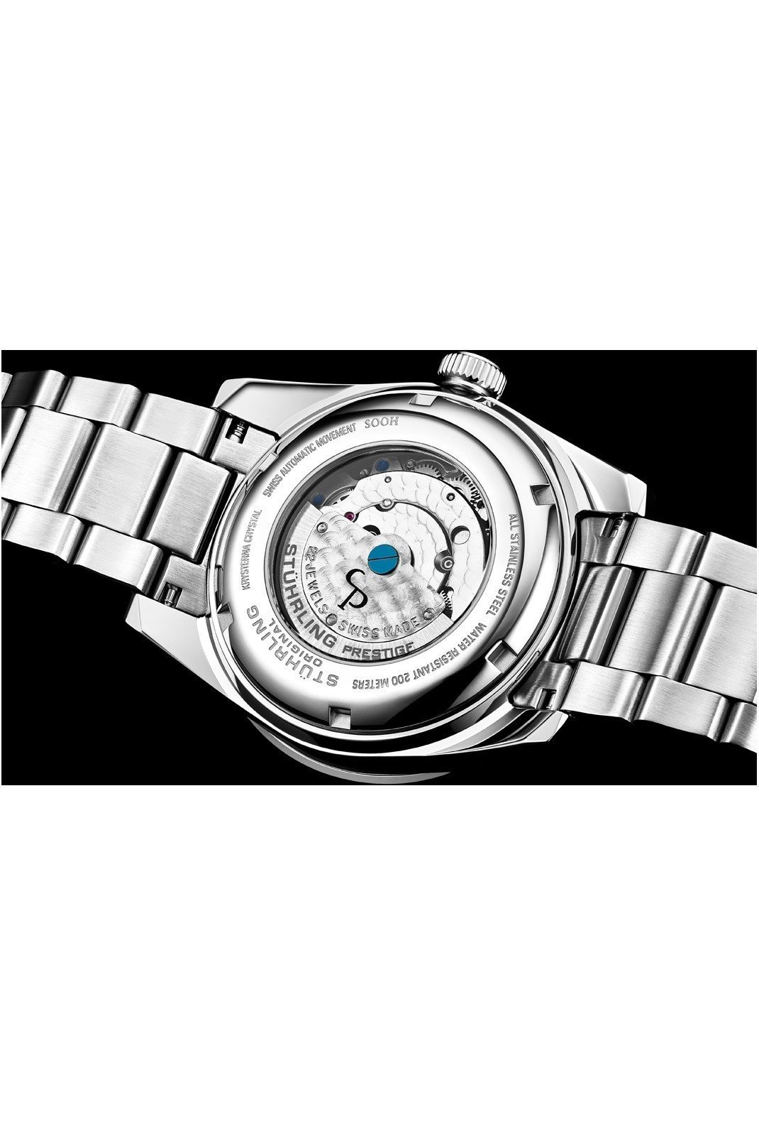 Montres  STUHRLING 1004.01  Silver - Black - Silver