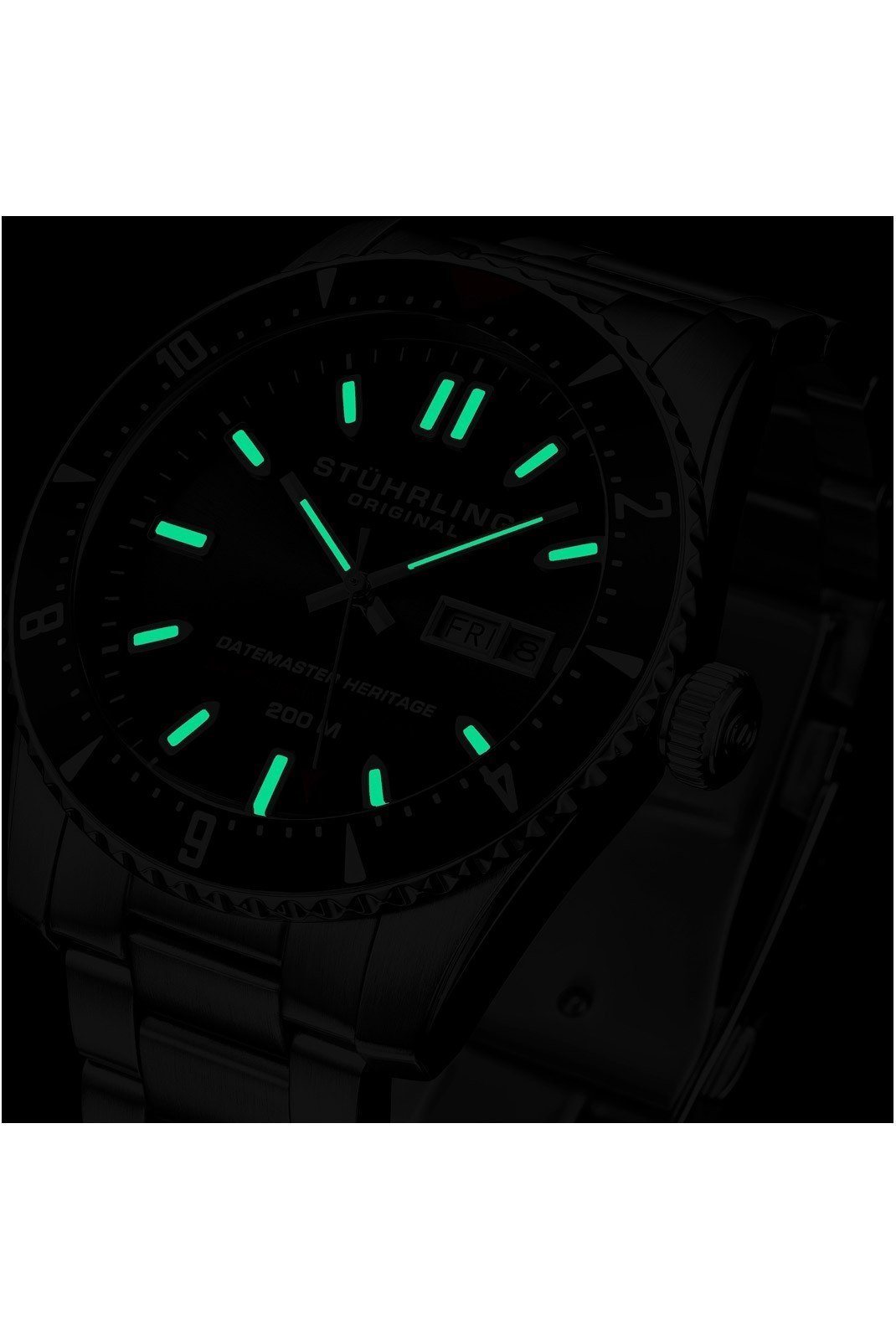 Montres  STUHRLING 1004.01  Silver - Black - Silver
