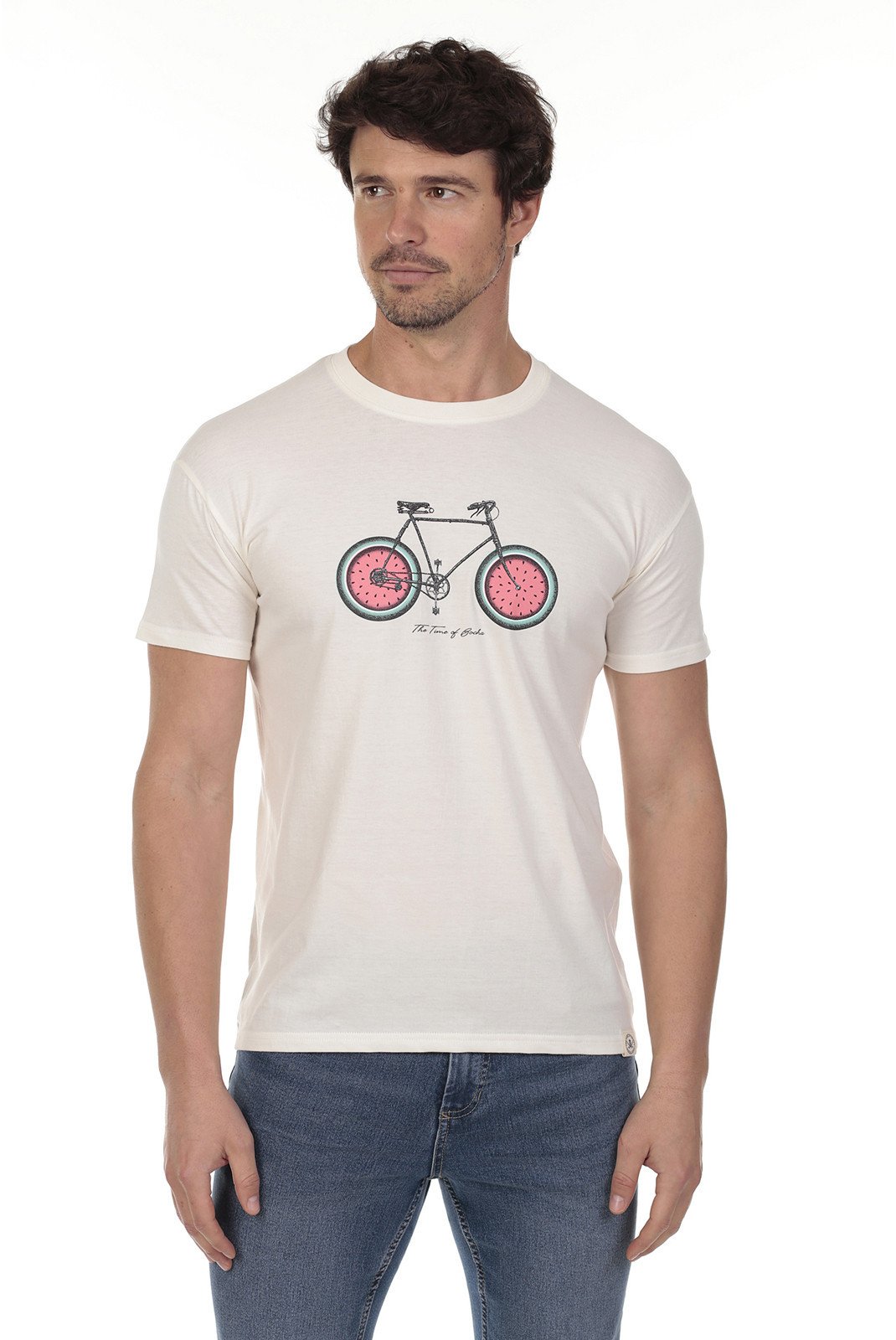T-S manches courtes  Time of bocha QV1C15-BL.VINTA White
