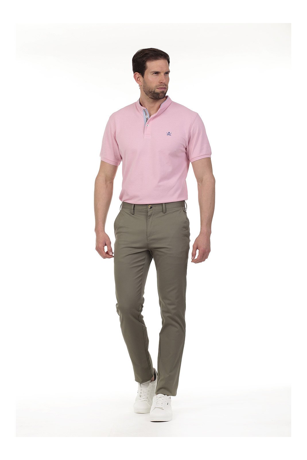 Pantalons chino/citadin  Time of bocha QV1PCHINO-VERDE  Green