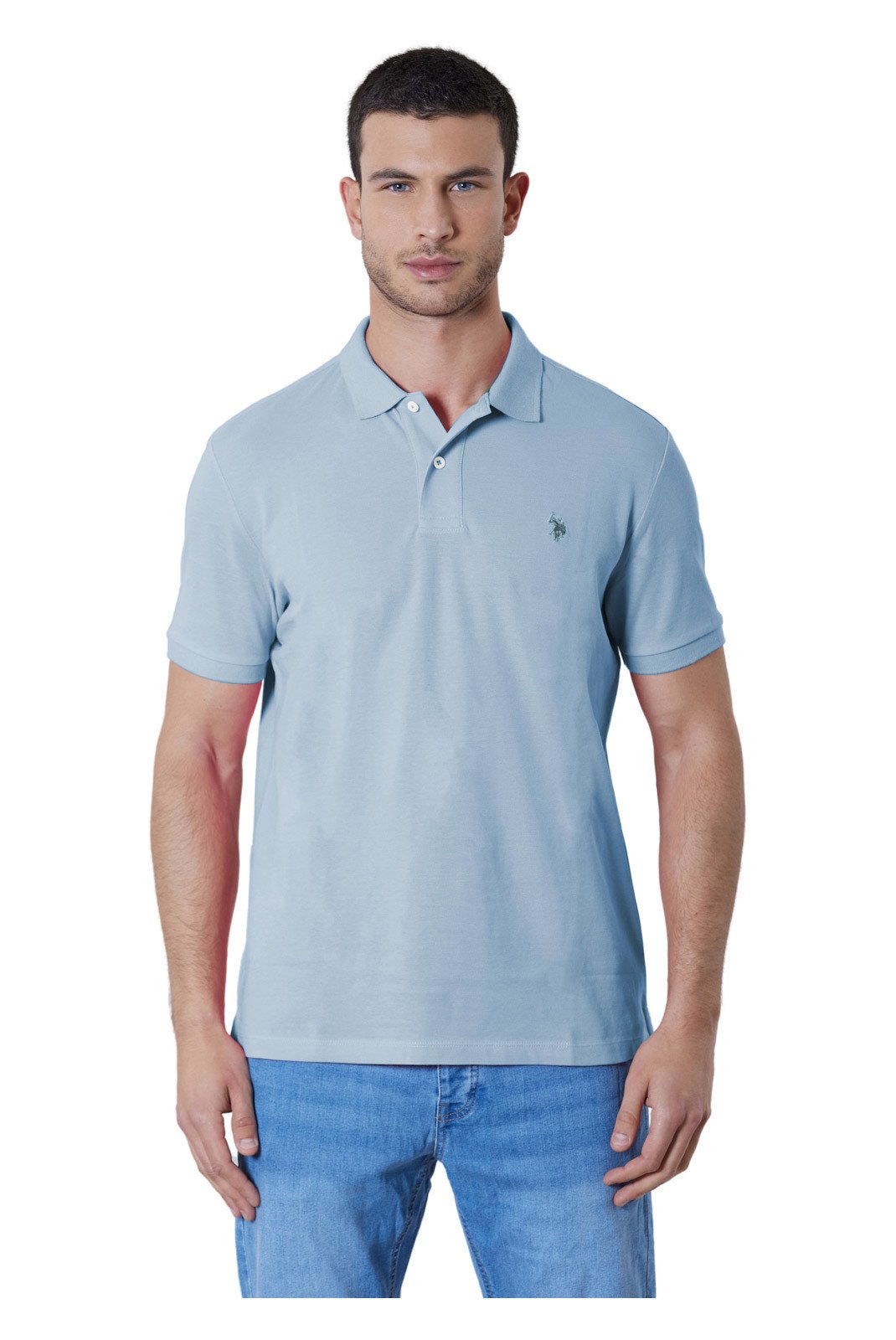 Polos manches courtes  U.S. Polo Assn. US41197001-103 Bleu