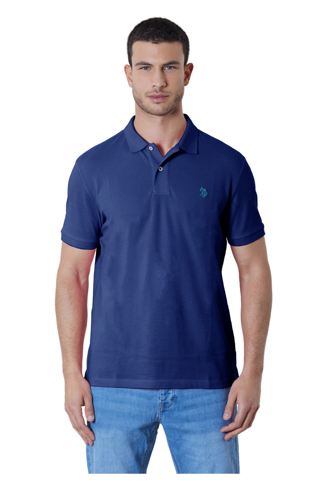 Polos manches courtes  U.S. Polo Assn. US41197001-137 Bleu