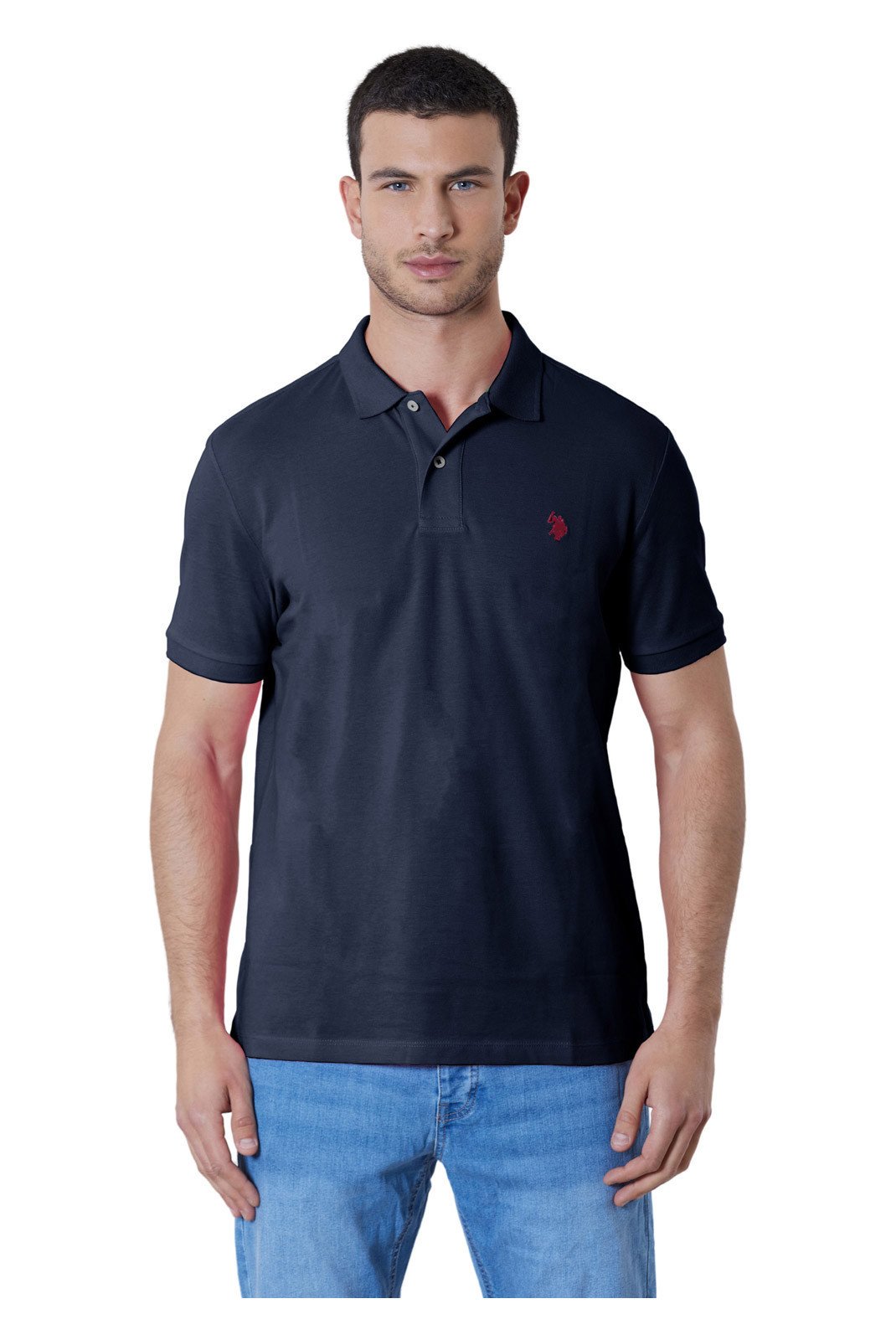 Polos manches courtes  U.S. Polo Assn. US41197001-179 Marine