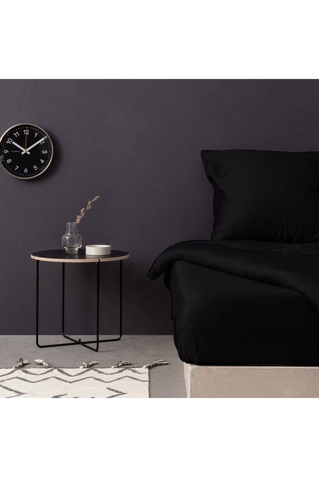 Linge de lit  Cotton box 772WTN65129 Noir