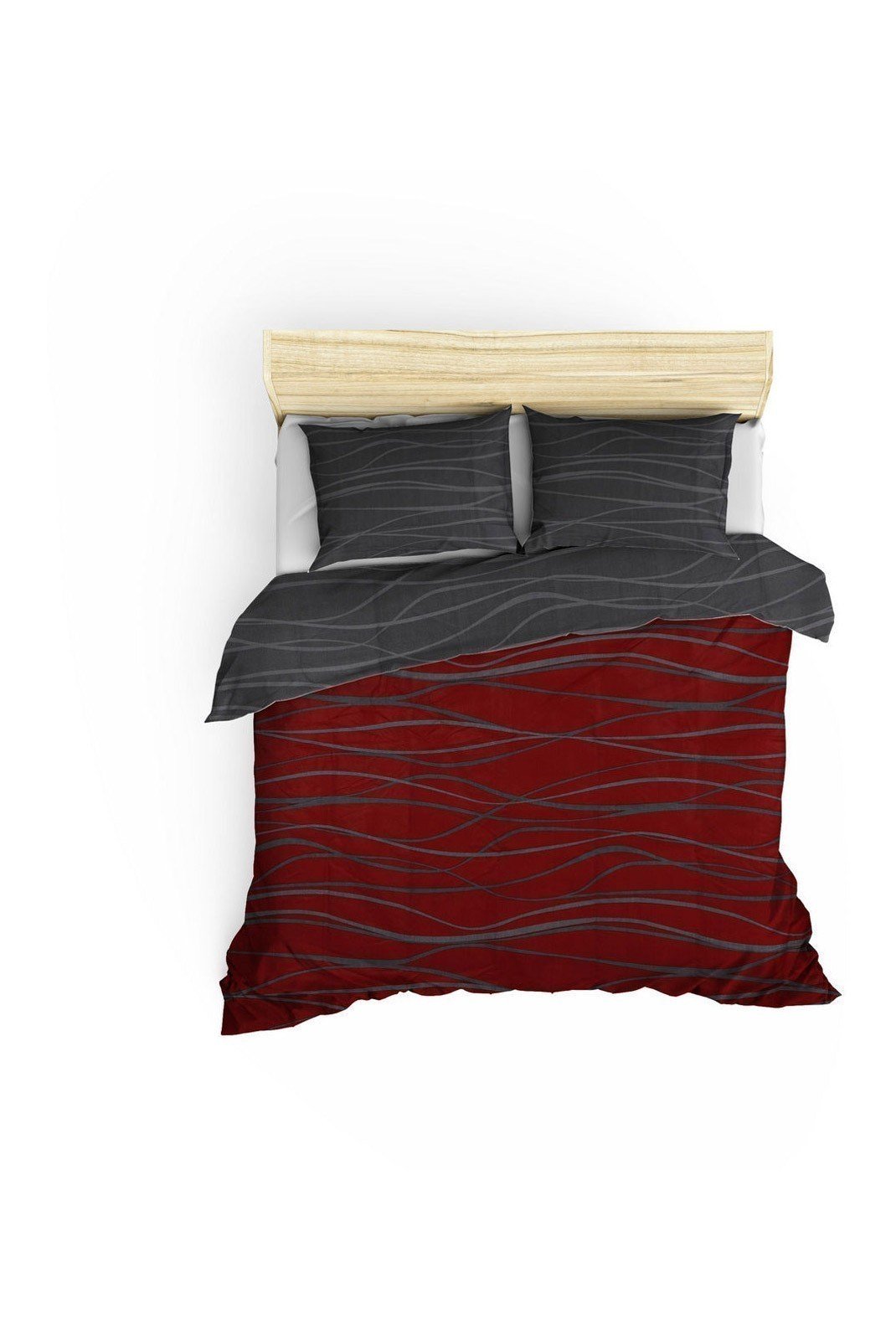 Linge de lit  COLORFOUL COTTON 143EPJ61836 Claret Red