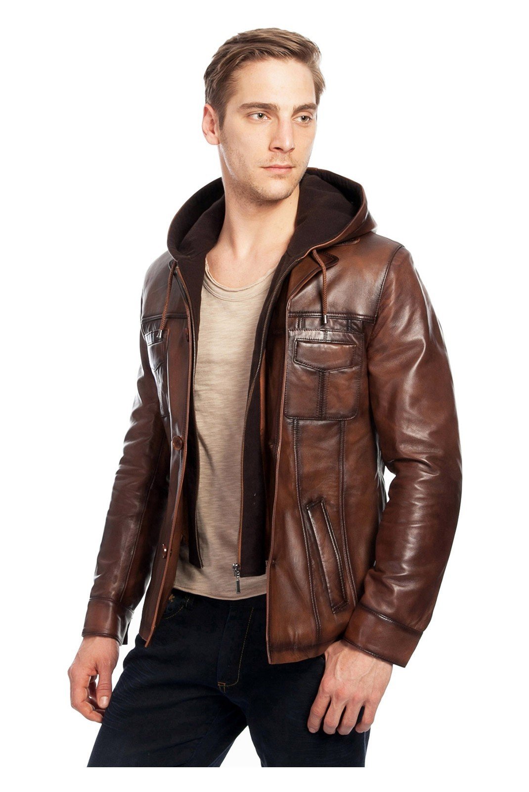 Vestes & blousons  VIVAMOOD 7004-Kahve Brown 