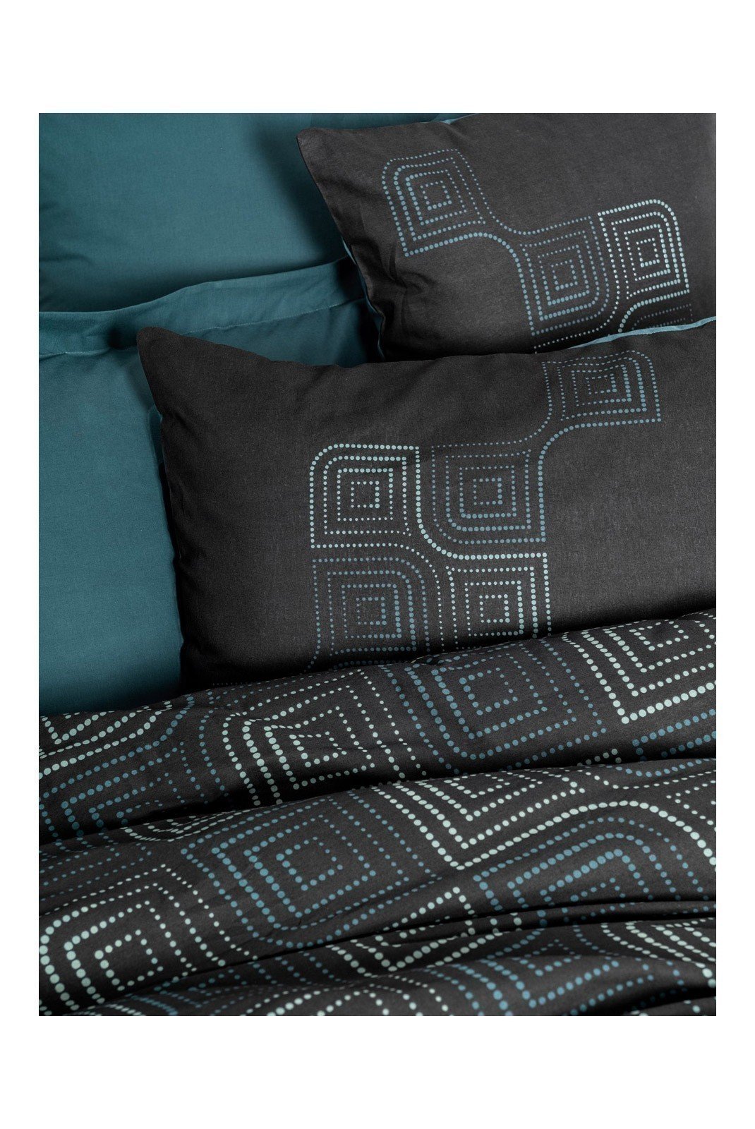 Linge de lit  Cotton box 129CTN64619 Petrol Blue
