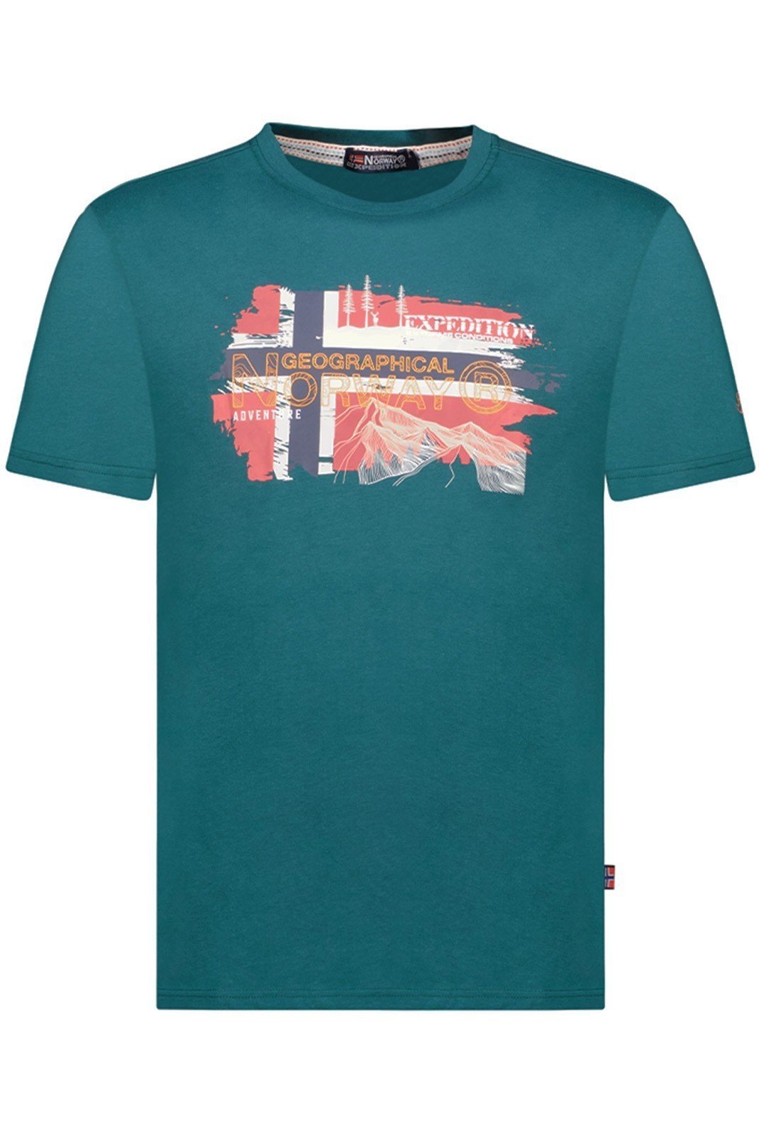 T-S manches courtes  Geographical norway SY1366HGN-GREEN_SAPIN Green bottle