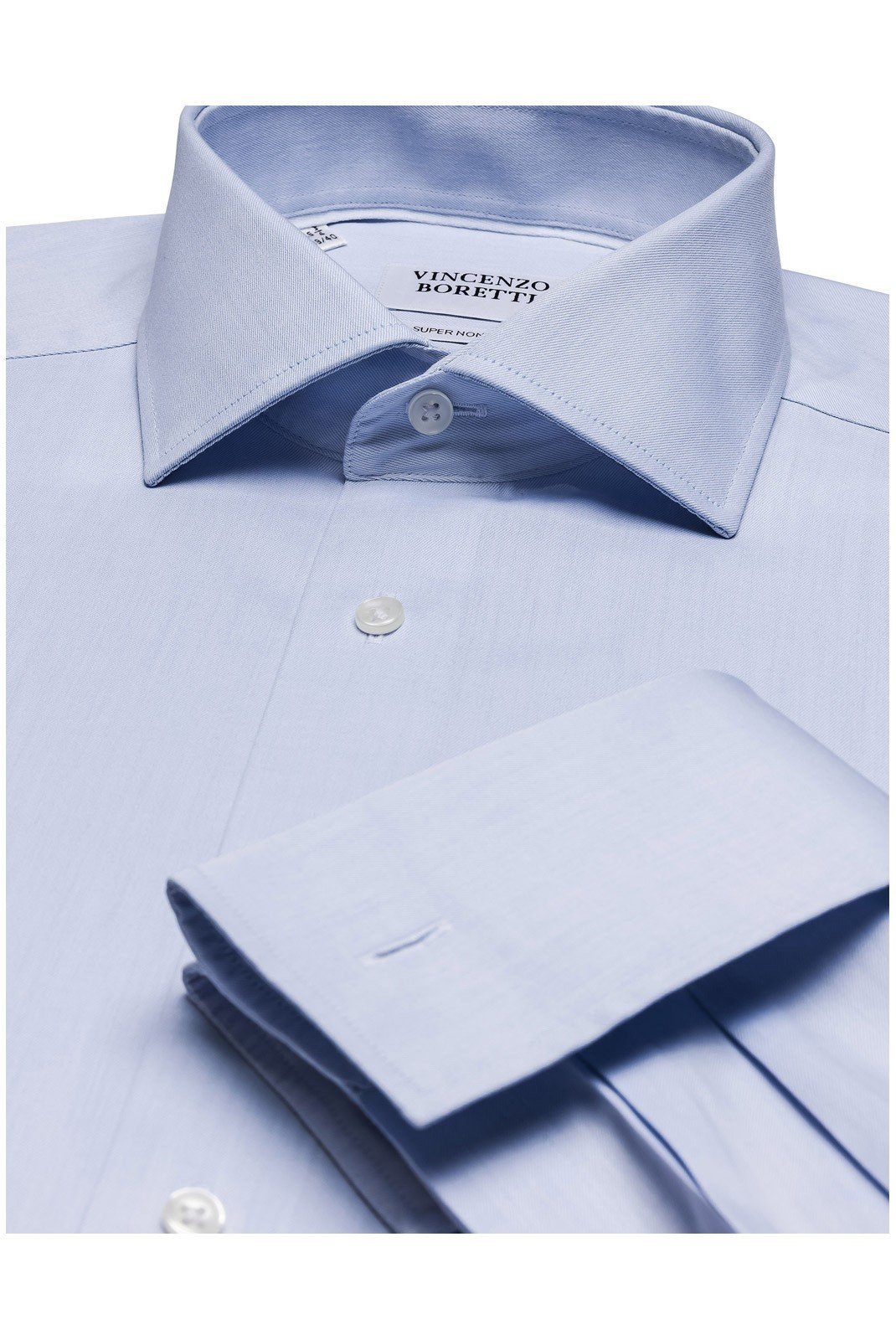 Chemises manches longues  Vincenzo boretti 10010818_ice-blue Ice blue