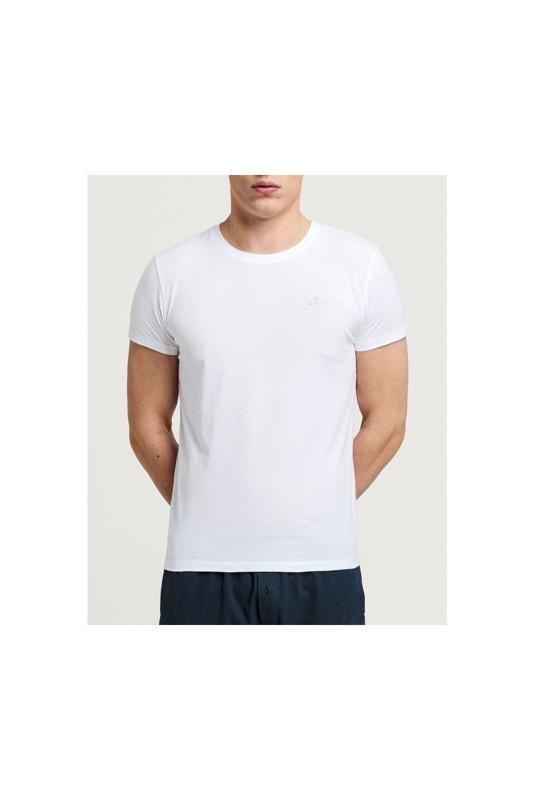 T-S manches courtes  Gant 901002108_111_111_BLACK_WHITE Black White