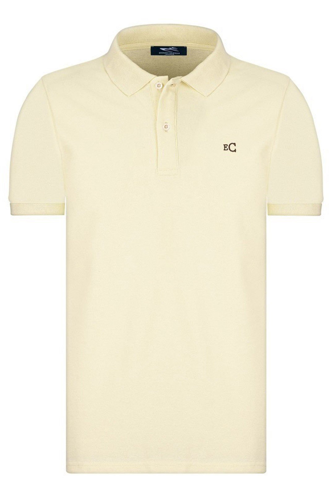 Polos manches courtes  Eduardo caravella EC857922 Ecru 