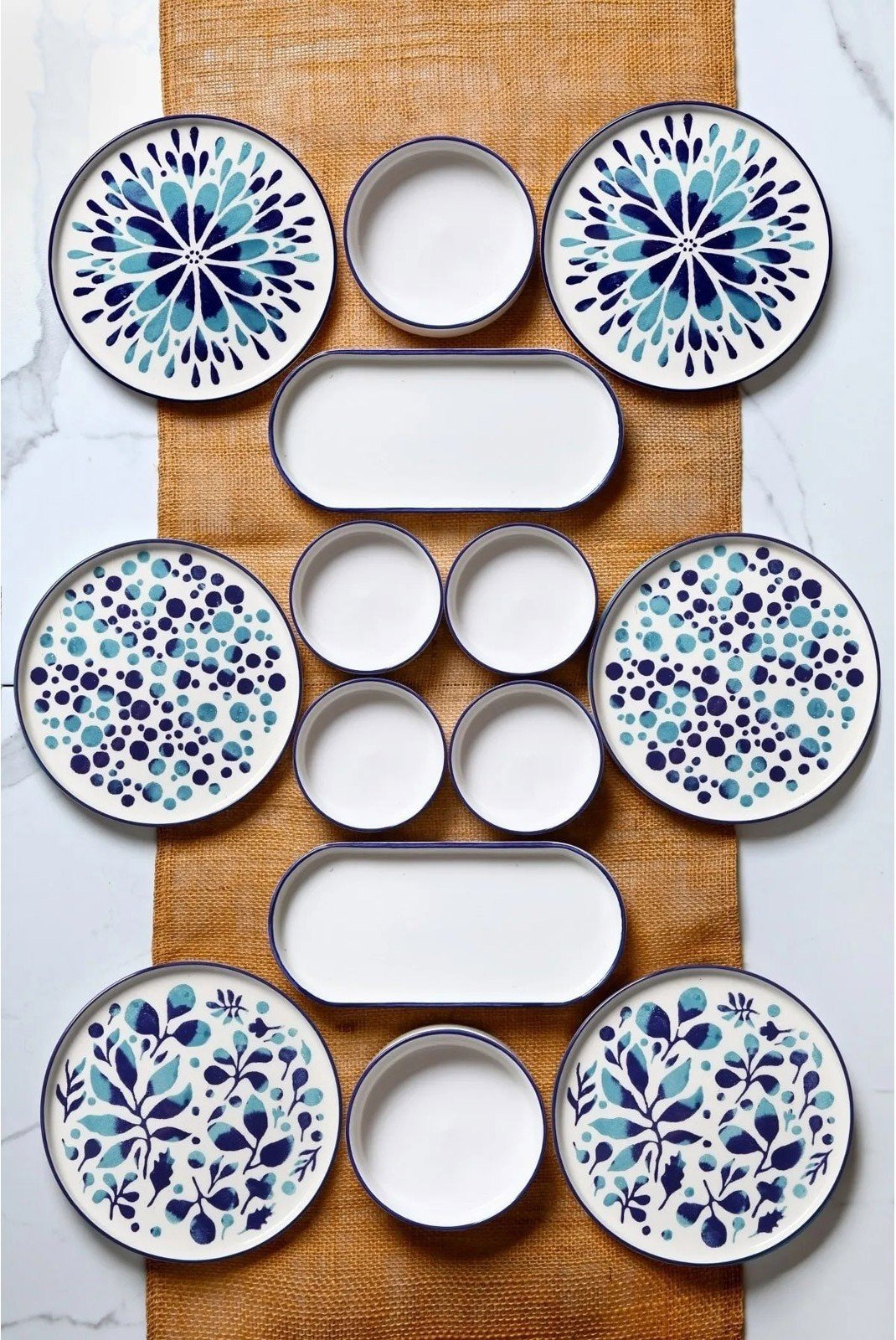 Assiettes  Heritage 430KSV1369 Blue/White