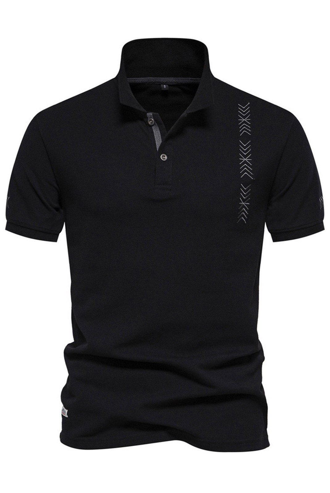 Polos manches courtes  NEWVAY PS1012_Black Black 