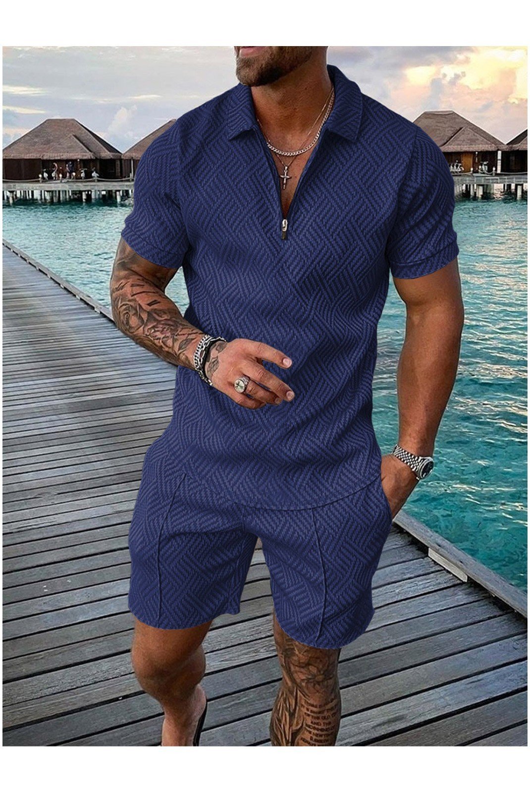 Ensemble assorti  AMEDEO AMZPS-003 Bleu