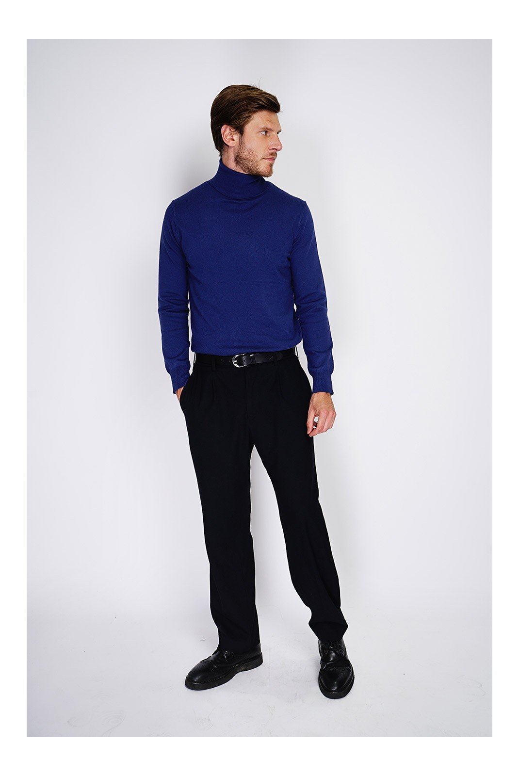 Pulls  William de faye WFM143_BLEU_NUIT  Bleu Nuit