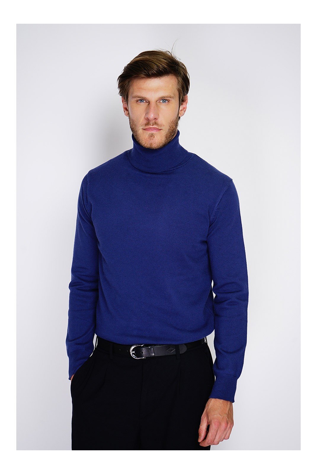 Pulls  William de faye WFM143_BLEU_NUIT  Bleu Nuit