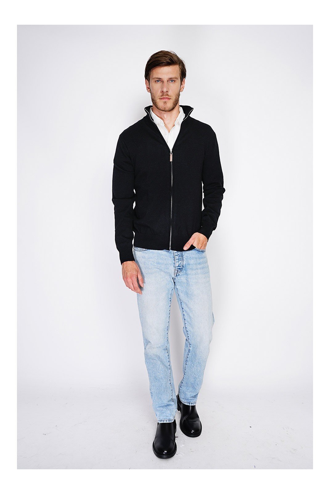 Vestes & blousons  William de faye WFM146_NOIR Noir