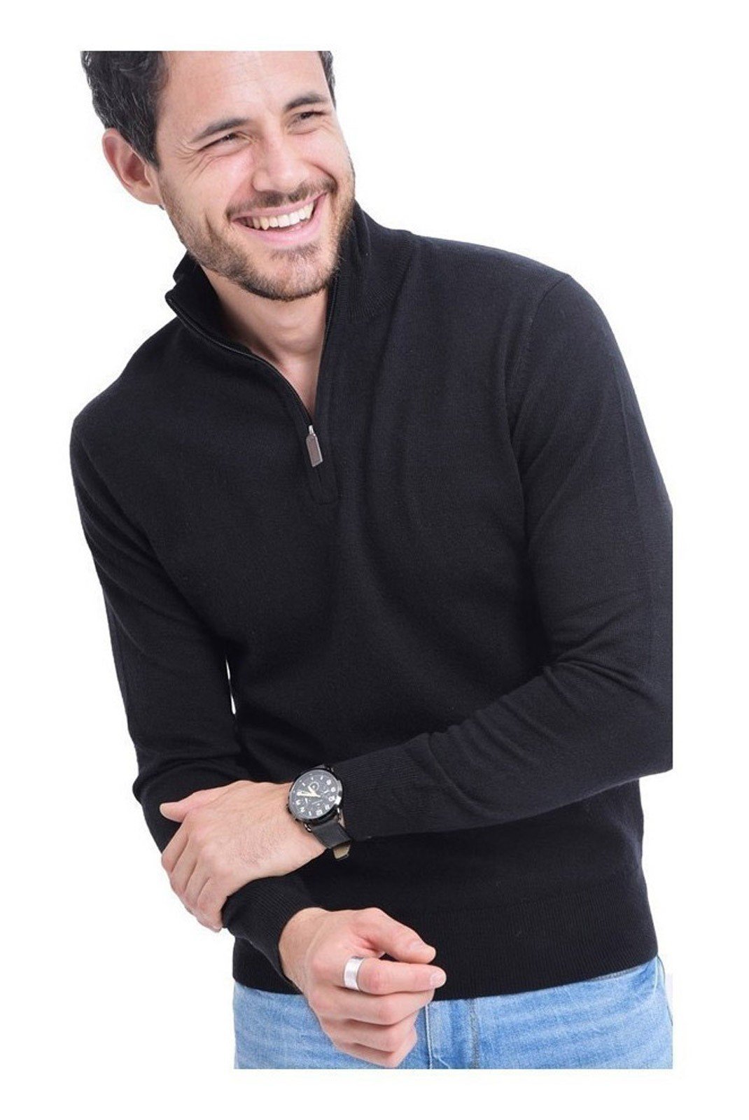 Pulls  C&JO ROYAL CASHMERE CJ33_NOIR Noir