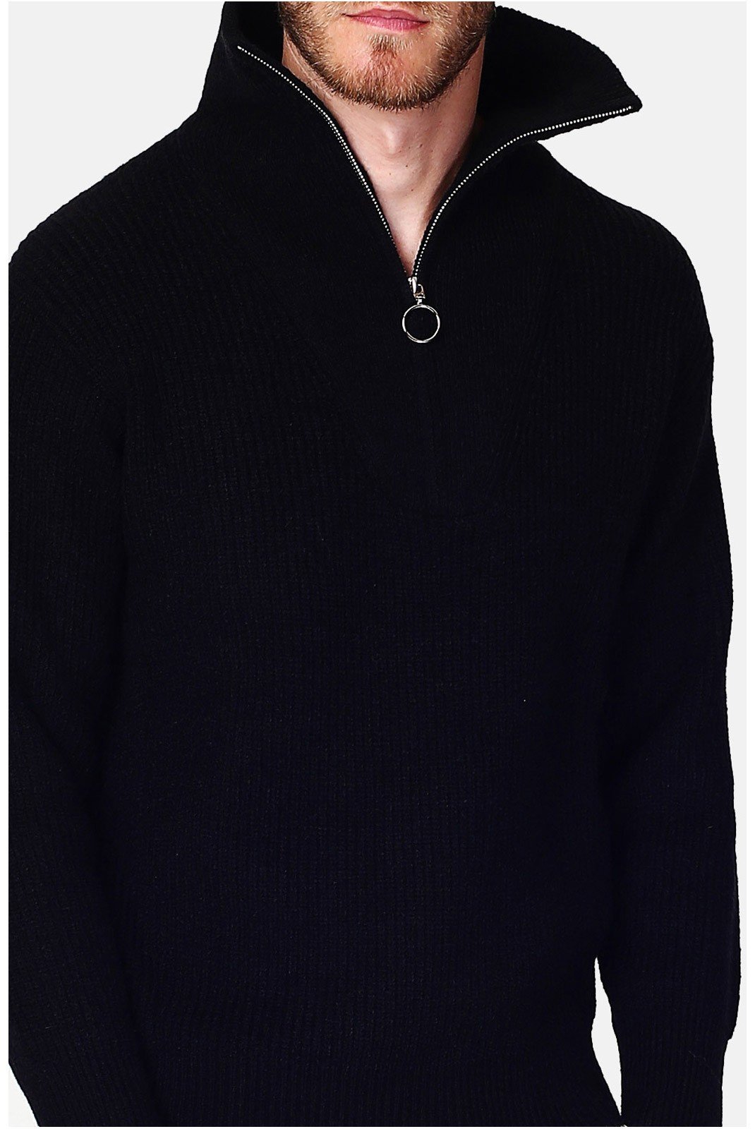 Pulls  Le Cachemire français CF-107_NOIR Noir