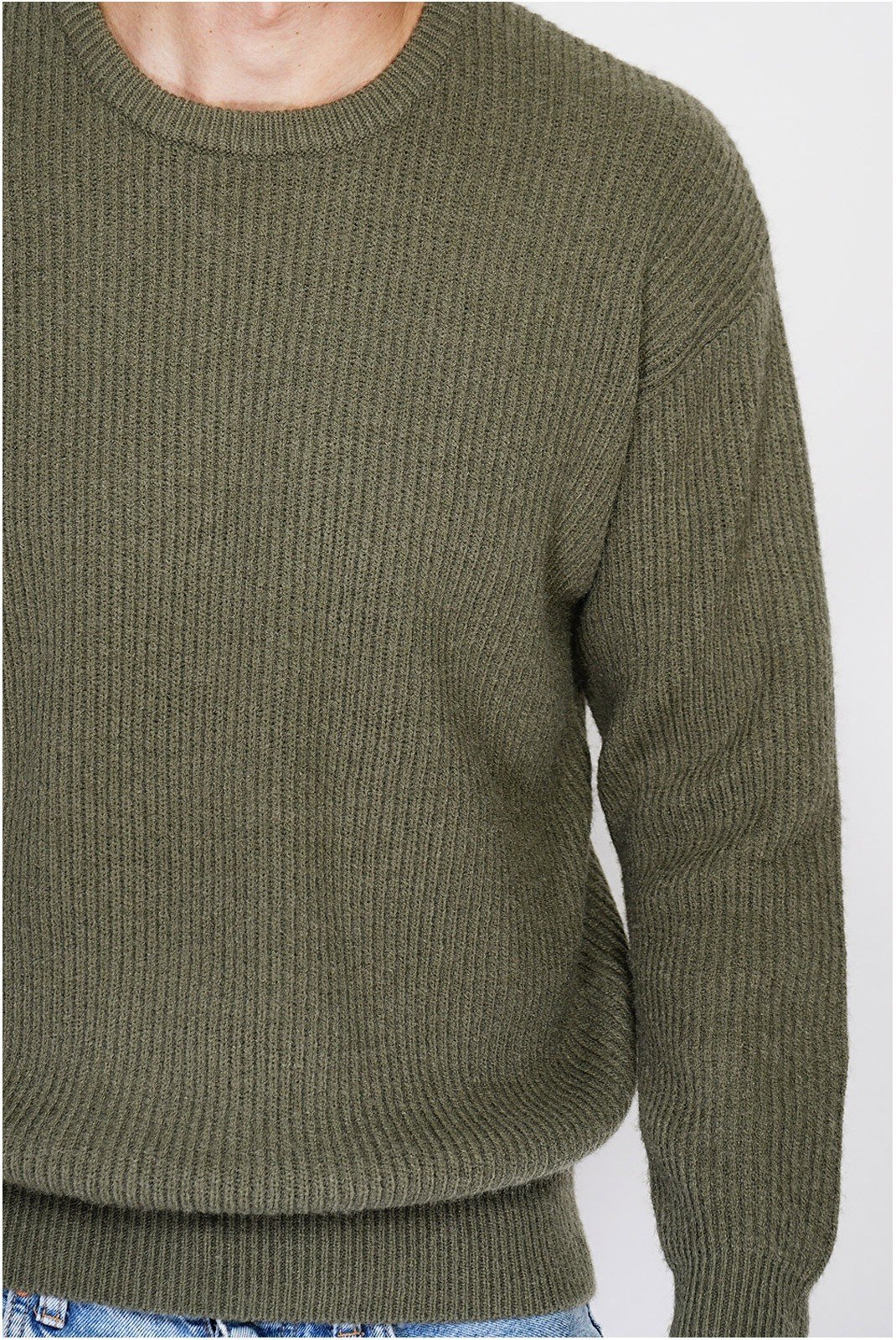 Pulls  Le Cachemire français CF-129_KAKI Kaki