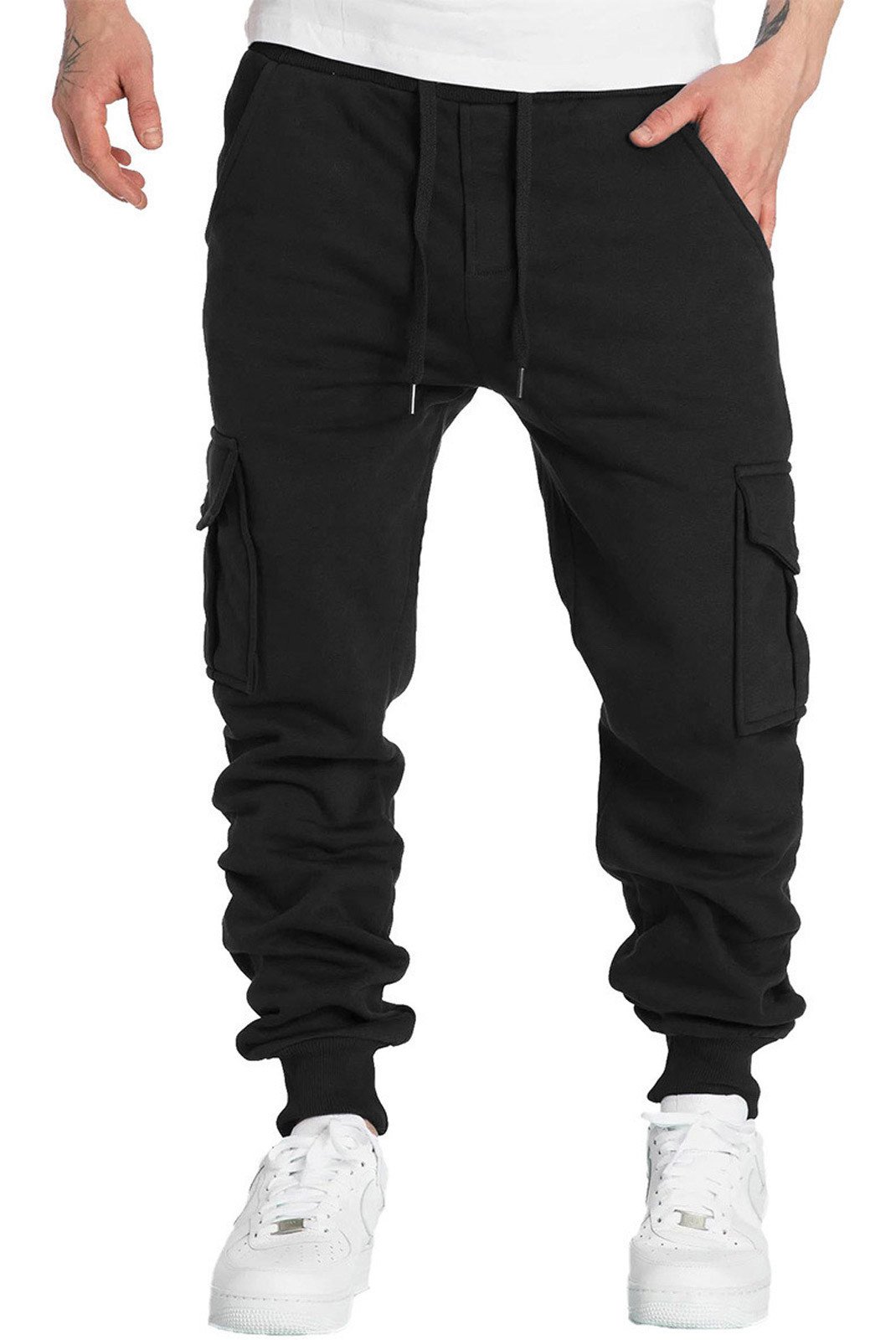 Pantalons sport/streetwear  Deli.s HY-GZLMK_Black Black 