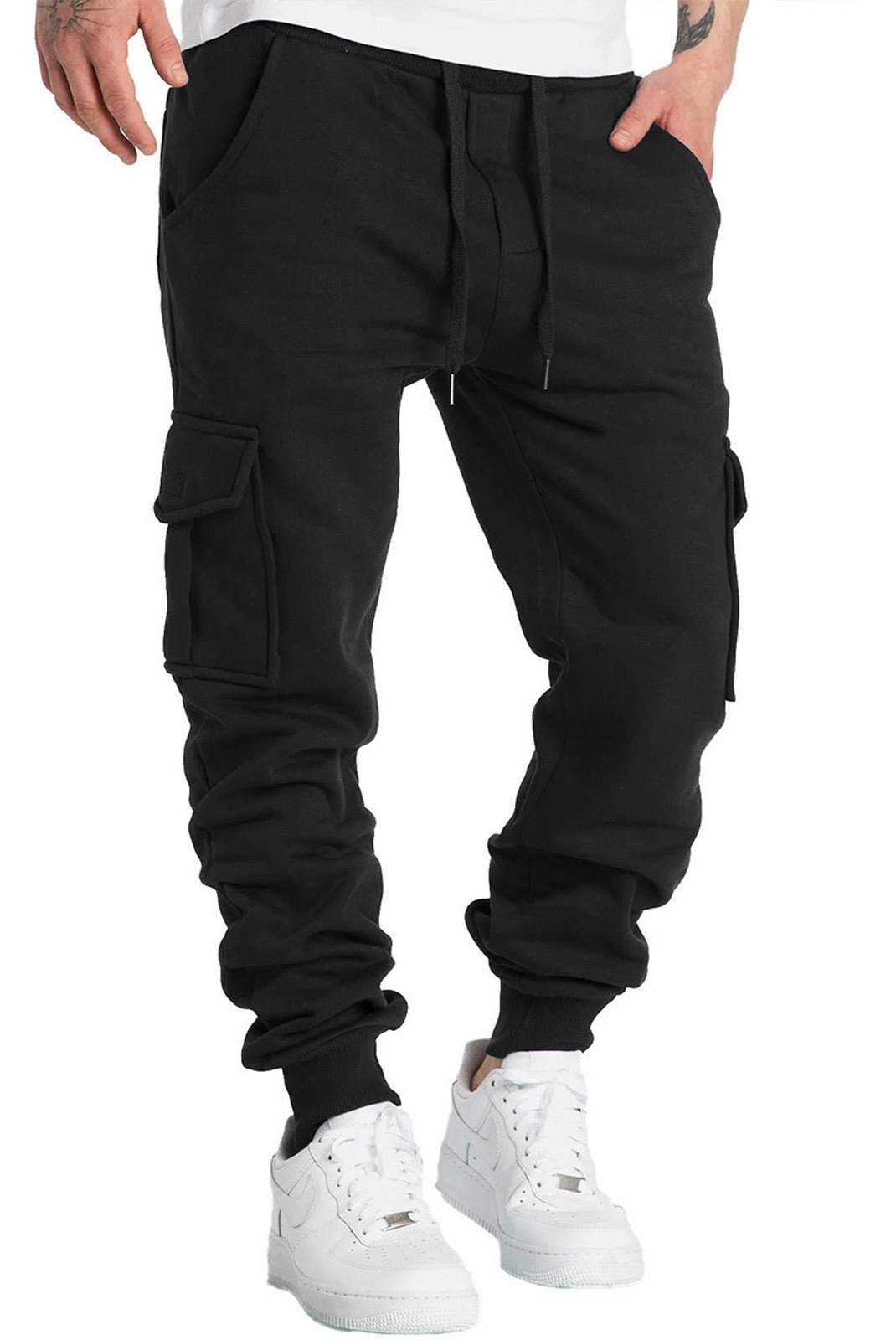 Pantalons sport/streetwear  Deli.s HY-GZLMK_Black Black 